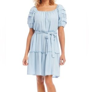 Karen Kane Light Blue Women's Dress NWOT ( no belt included) size small